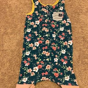 Rags To Raches green floral Sz 2t